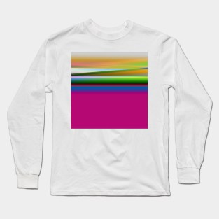 blue white green texture art Long Sleeve T-Shirt